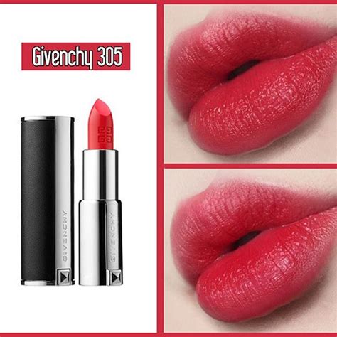 givenchy les saisons le rouge 305|Givenchy Rouge Egerie (305) Le Rouge Review & Swatches.